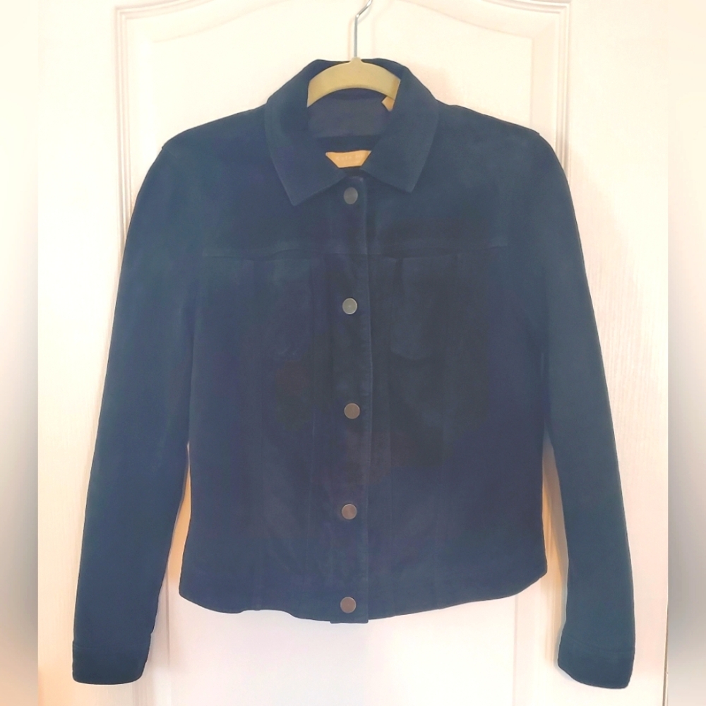 Classic Black Women's Suede Jacket